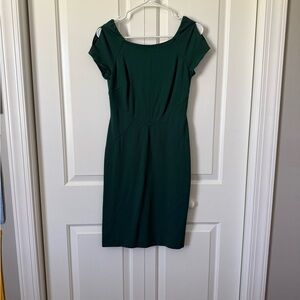 ANTONIO MELANI Emerald Green Midi Sheath Dress